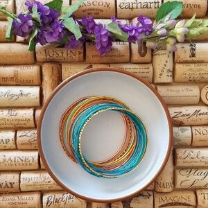 Colorful Slim Bangle Set